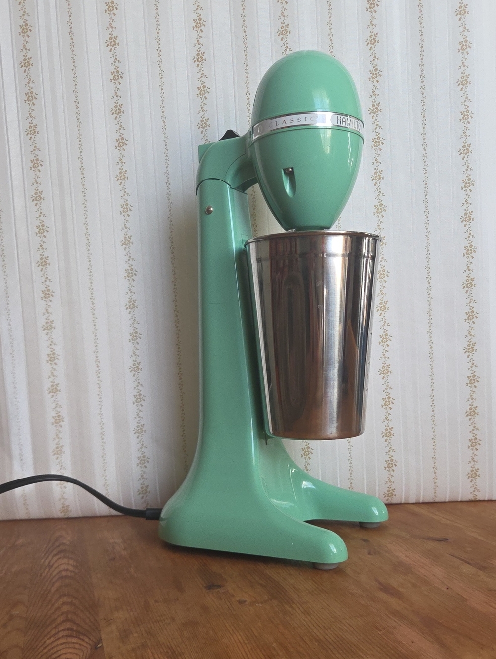 Classic Retro Electric Milkshake Mixer - Mint Green